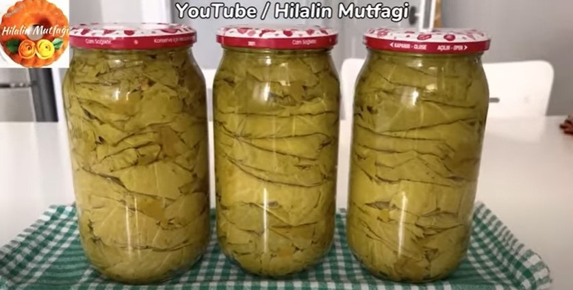 ✅Yapraklarınız 2 Yıl TAZE Kalacak❗️Haşlamadan Kavanoza ASMA YAPRAĞI Nasıl Basılır