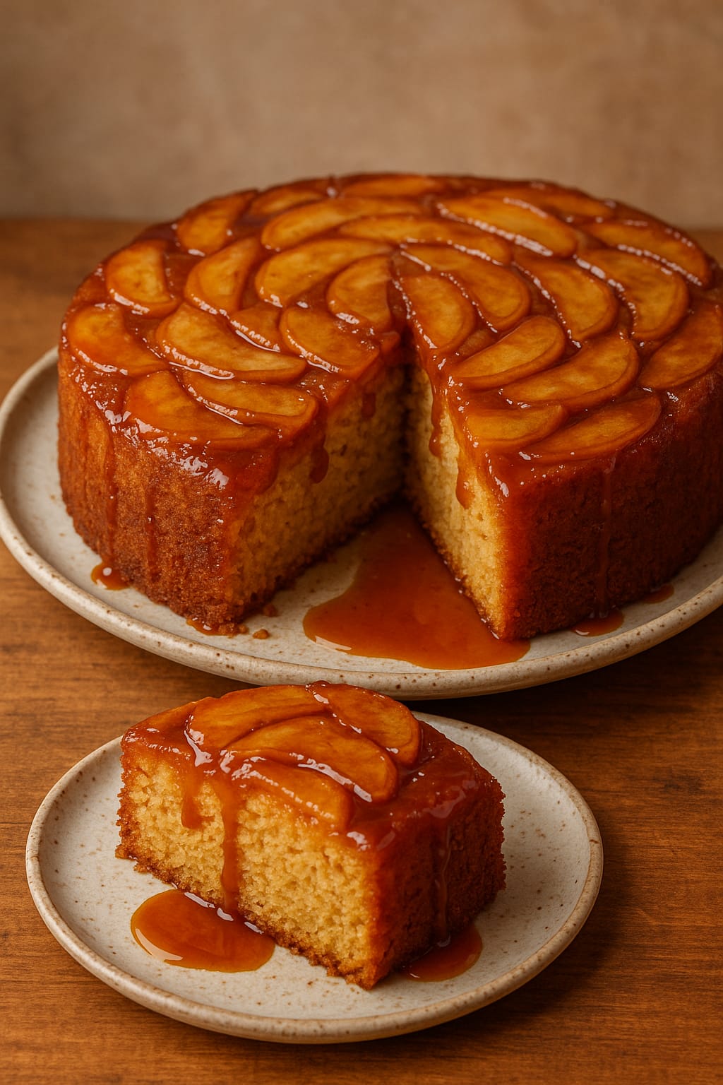 Karamelize Elmalı Kek Tarifi