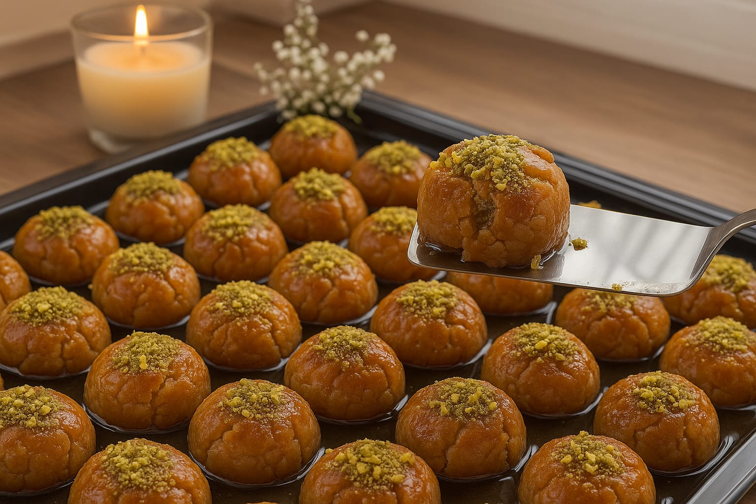 Minik Lokmalık Şerbetli Tatlı