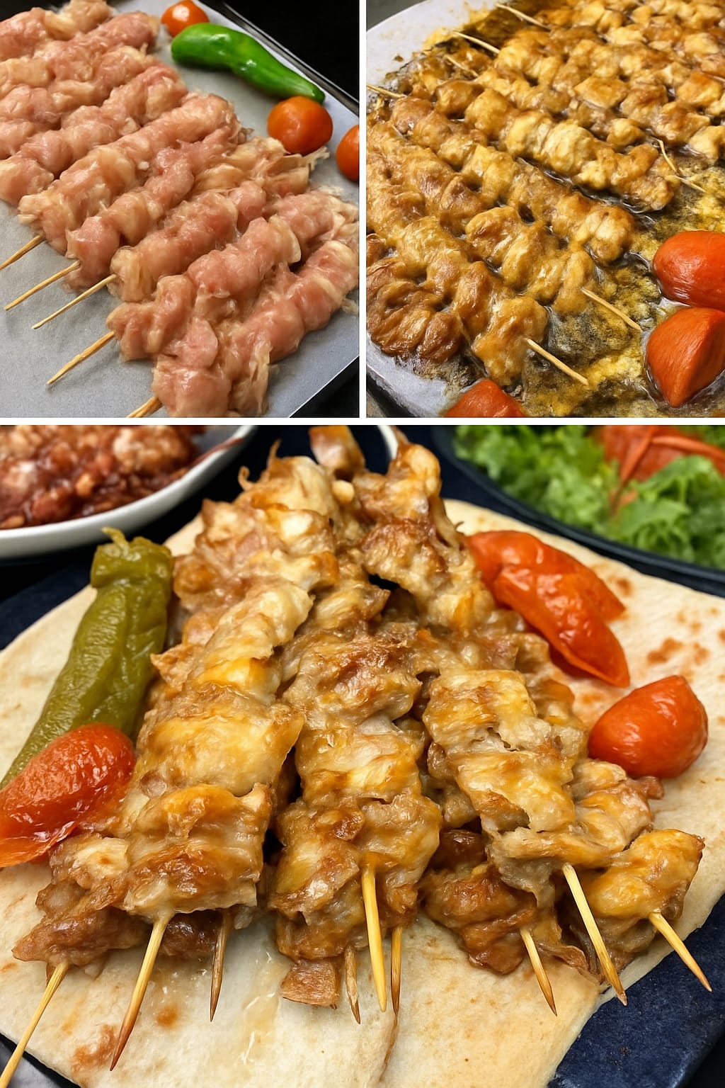 TERBİYESİZ TAVUK ŞİŞ TARİFİ