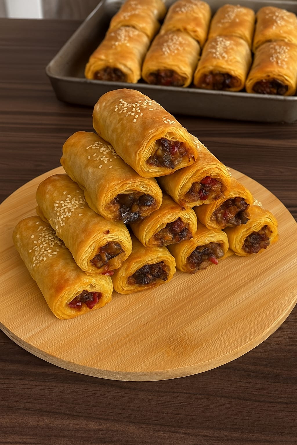 3 Adet Yufka İle Patlıcanlı Börek Tarifi